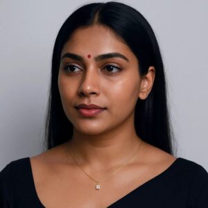 White GemStone Anti-Tarnish Necklace, No Fade & Waterproof