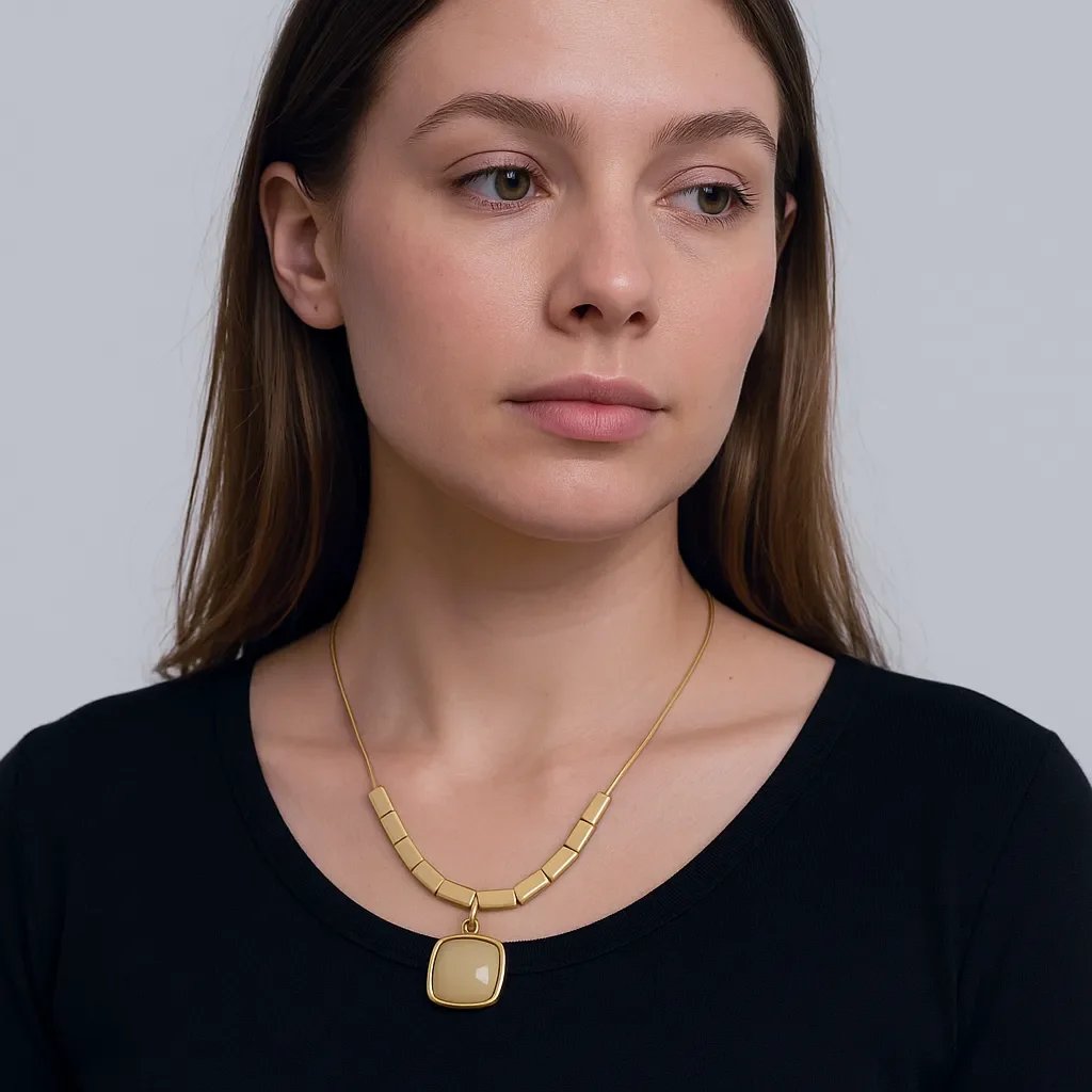 Premium Grey Store Anti-Tarnish Necklace, No Fade & Waterproof