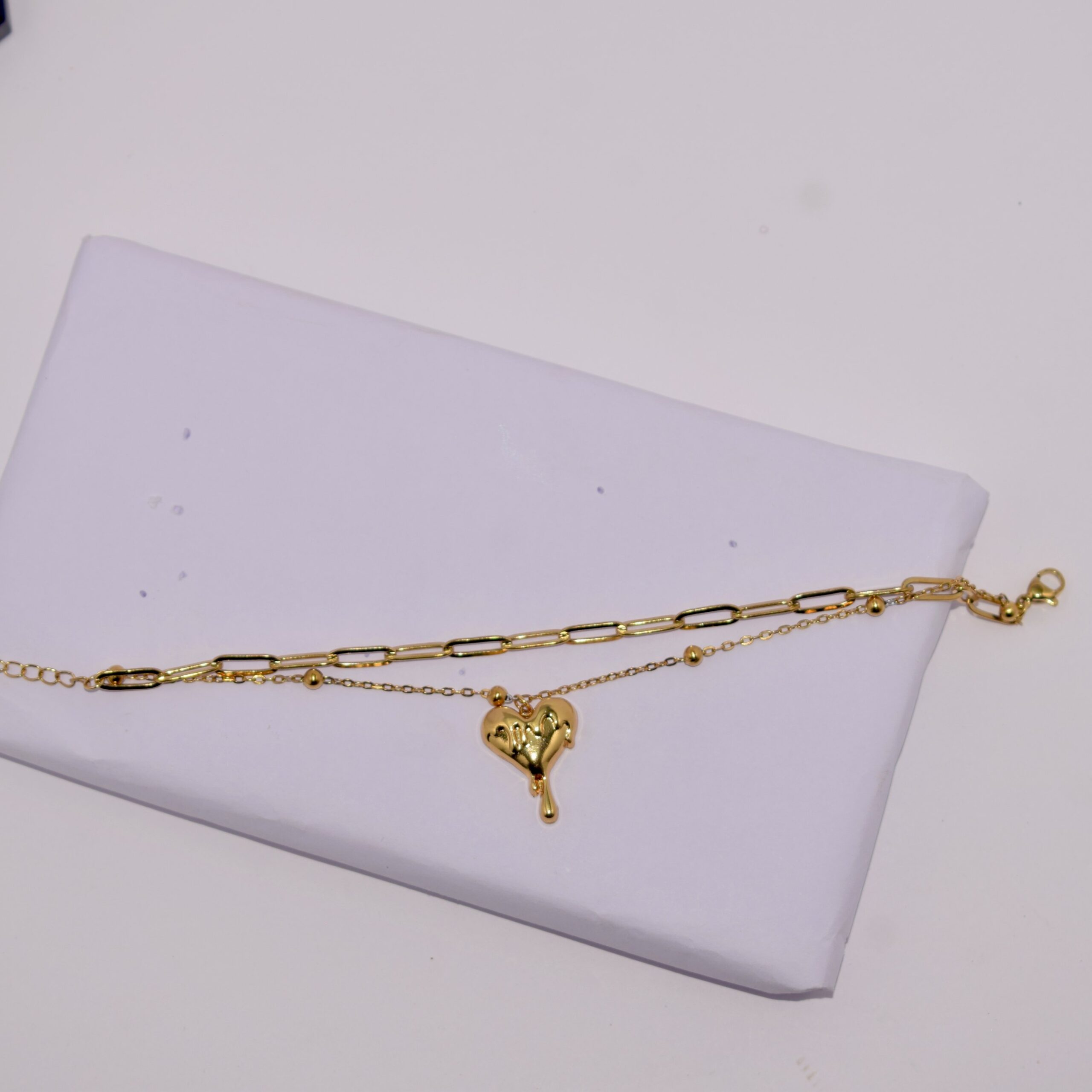 Bracelat Double Layer (Anti-Tarnish) Premium Quality + No Fade + Waterproof