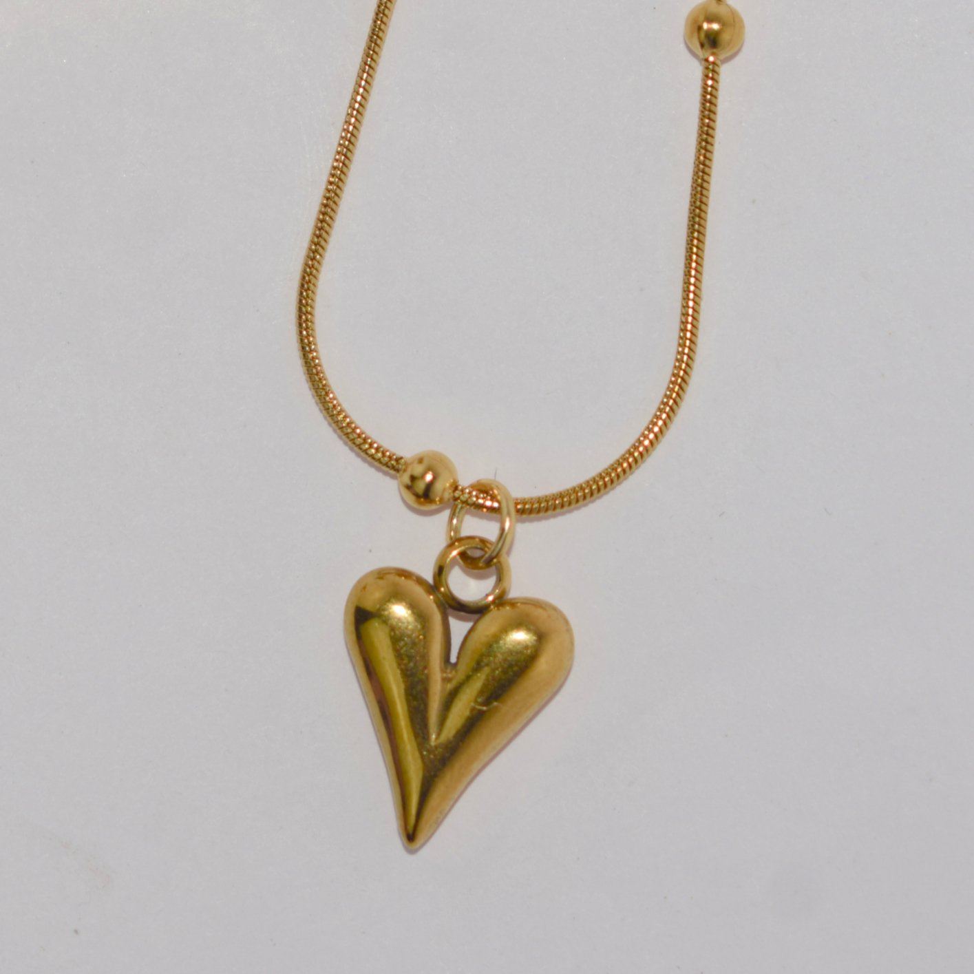 Heart Necklace + Earring Premium Anti-Tarnish Set, No Fade & Waterproof - Image 2