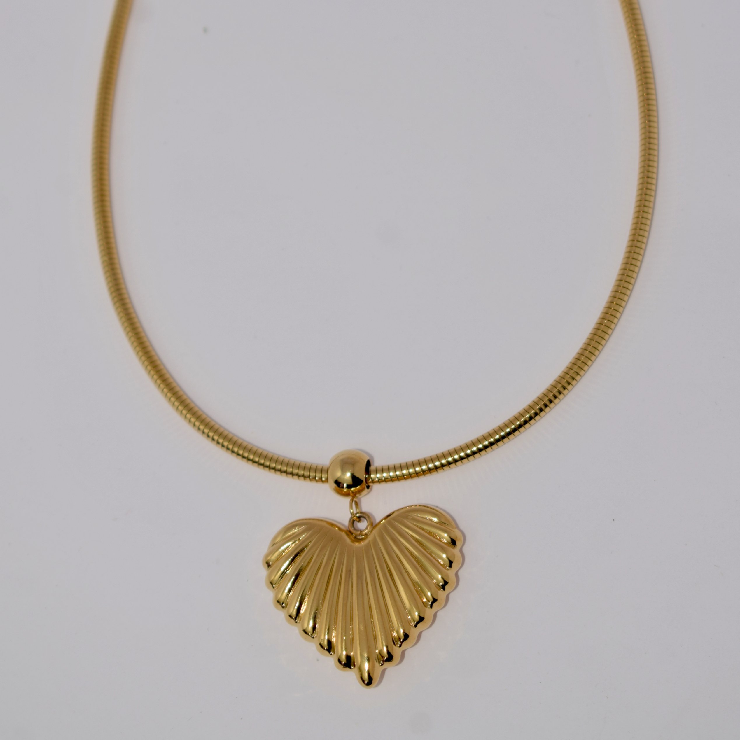 Big Heart Premium Anti-Tarnish Necklace, No Fade & Waterproof - Image 3