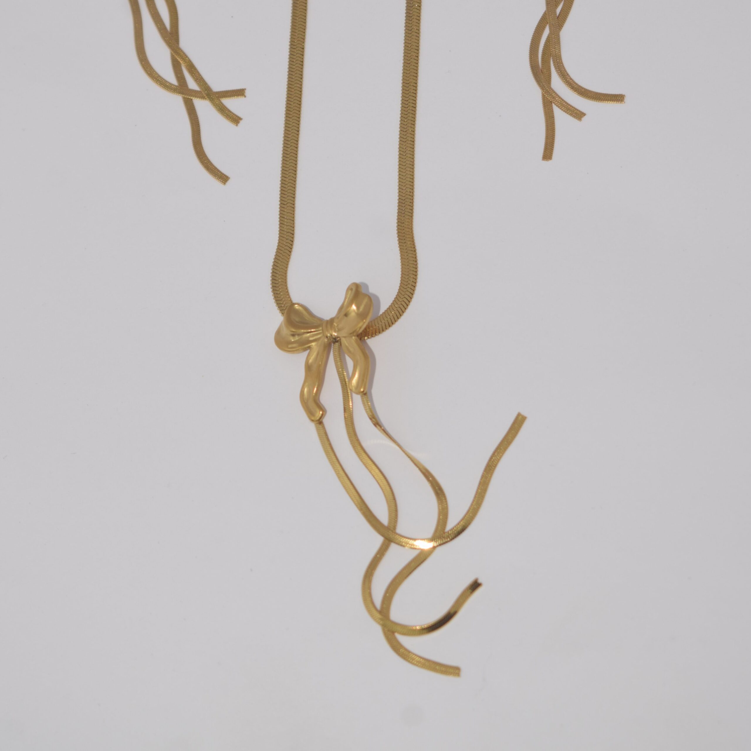 Premium Long Earring + Necklace Anti-Tarnish Set, No Fade & Waterproof - Image 2